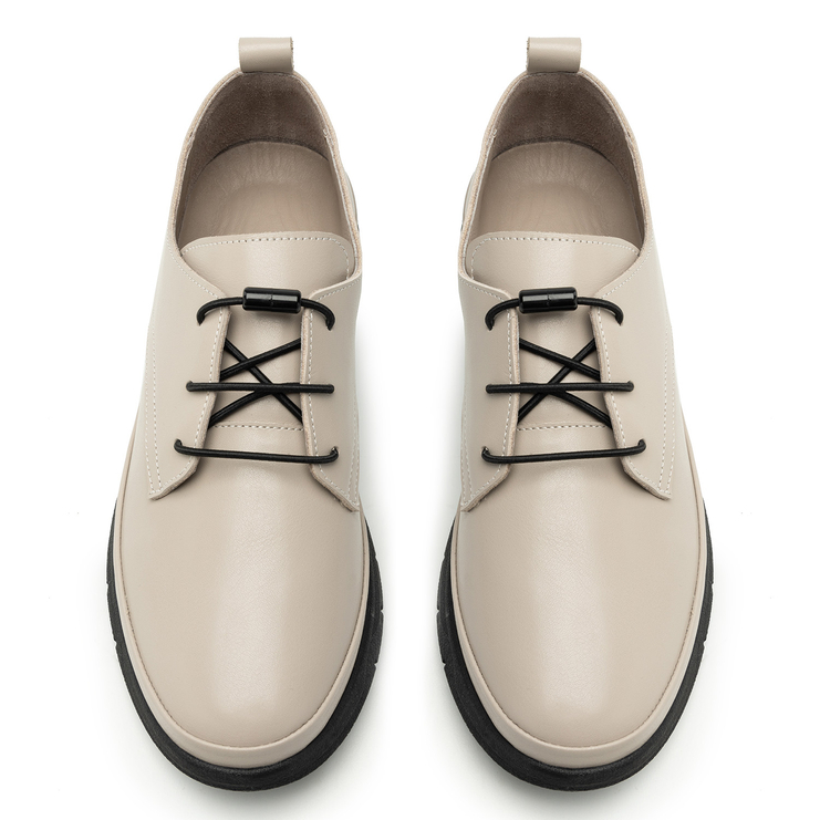 Półbuty R.Polański 2091 - Beżowy Lico