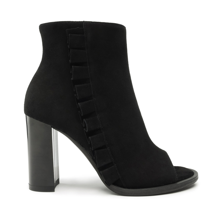 Botki R.Polański 1413 - Czarny Zamsz