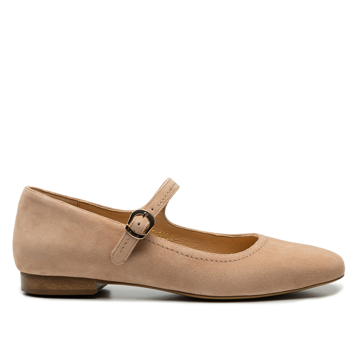 Baleriny R.Polański 1882 - Beżowy Zamsz