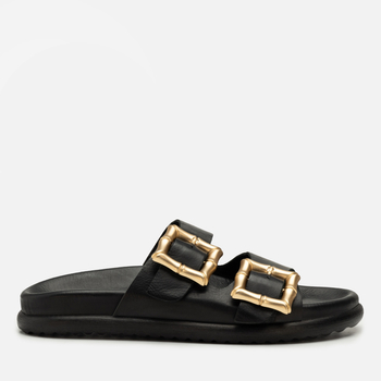 Klapki R.Polański 2222 - Czarny Lico