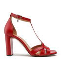 Sandały R.Polański 1489 - Czerwony Lico