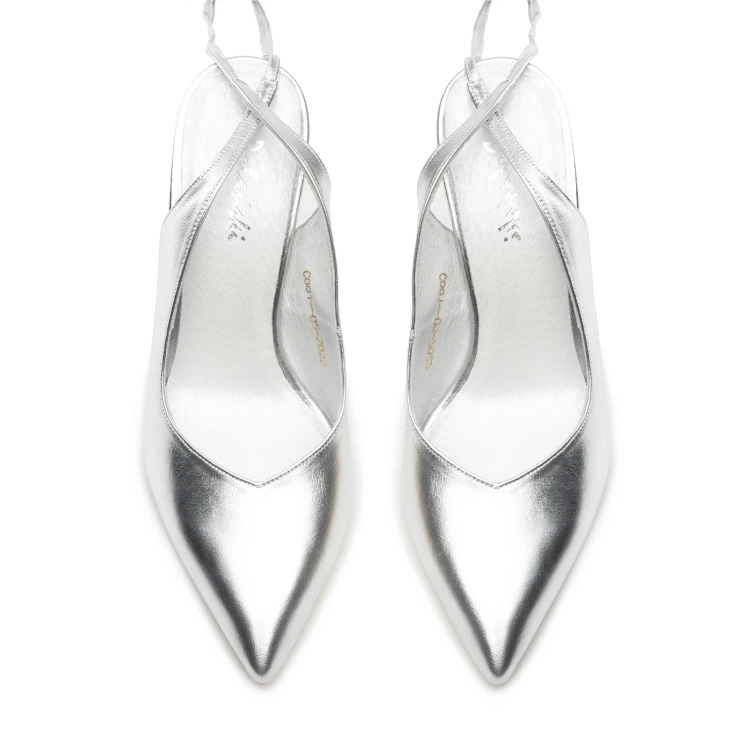 Sandały R.Polański 1421 - Srebrny Lico