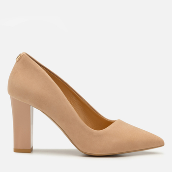 Czółenka 760 - Beżowy Zamsz