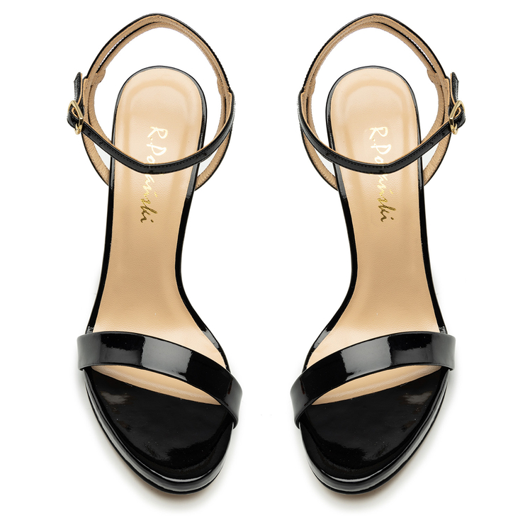 Sandały R.Polański 1993 - Czarny Lakier