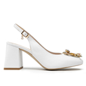 Sandały R.Polański 1631 - Biały Polina Lico