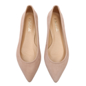 Baleriny 727 - Beżowy Zamsz