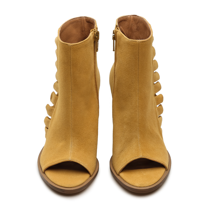 Botki R.Polański 1413 - Yellow Zamsz