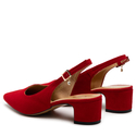 Sandały R.Polański 1120 - Czerwony Zamsz