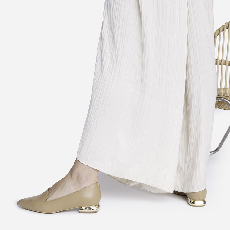 Mokasyny 989 - Camel Lico