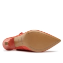 Sandały R.Polański 1421 - Koralowy Zamsz