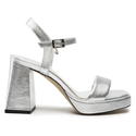 Sandały R.Polański 1510 - Srebrny Lico