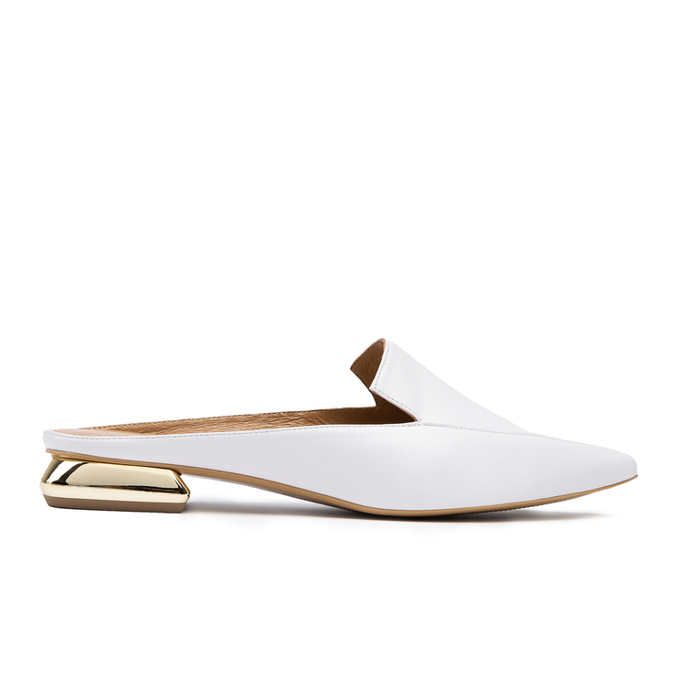 Klapki 1013 - Biały Lico