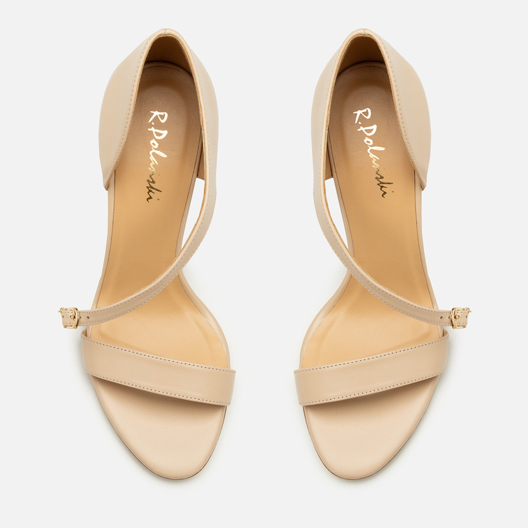 Sandały R.Polański 1704 - Beżowy Lico