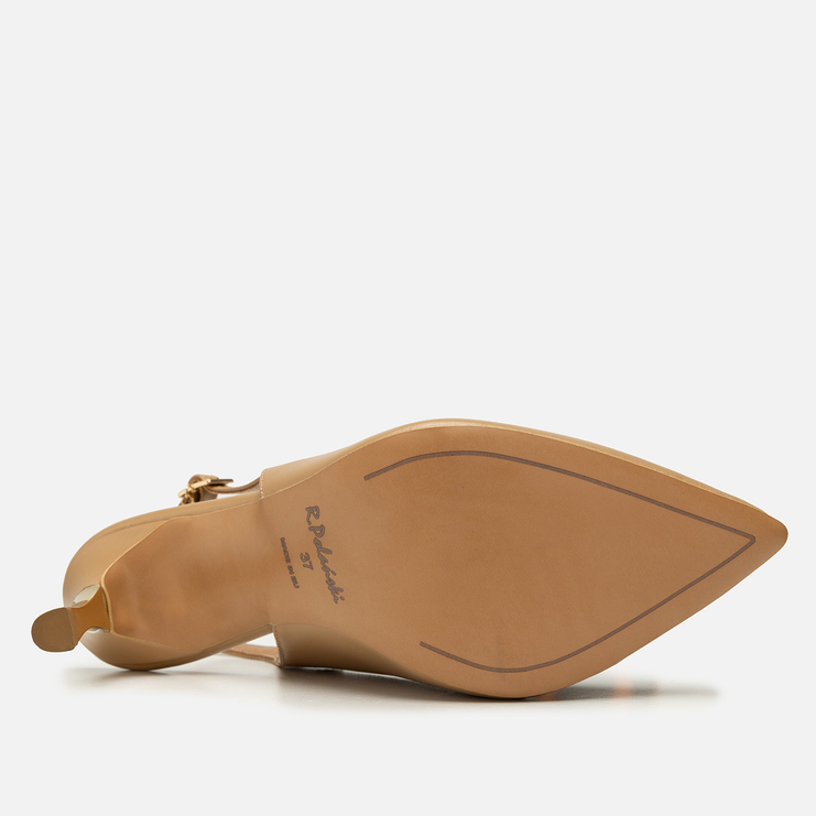 Sandały R.Polański 1014 - Camel Lico