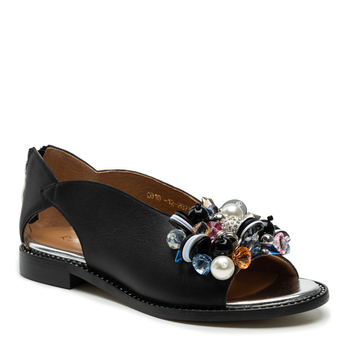 Sandały R.Polański 1661 - Czarny Icar Lico