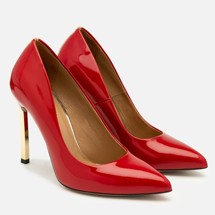 Szpilki 1044 - Czerwony Lakier