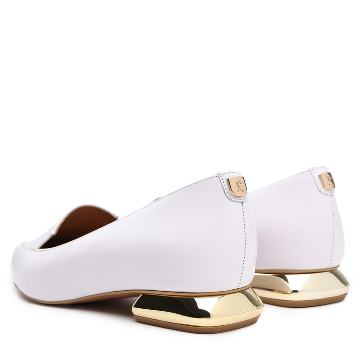 Mokasyny 989 - Biały Lico