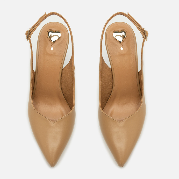 Sandały R.Polański 1014 - Camel Lico