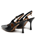 Sandały R.Polański 1442 - Czarny Lico