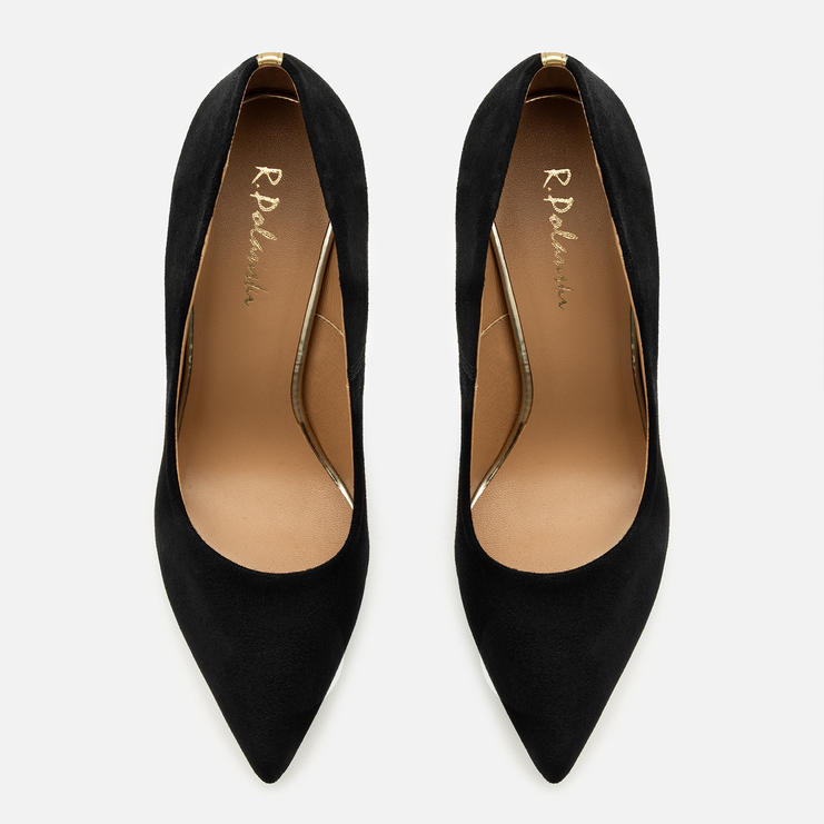 Szpilki 1044 - Czarny Zamsz