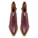 Botki R.Polański 987 - Bordowy Nubuk