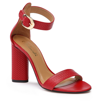 Sandały 876 - Czerwona Plecionka
