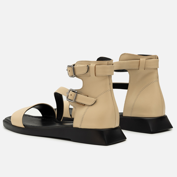 Sandały R.Polański 2185 - Beżowy Lico