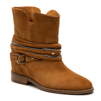 Botki R.Polański 1035 - Rudy 036 Zamsz