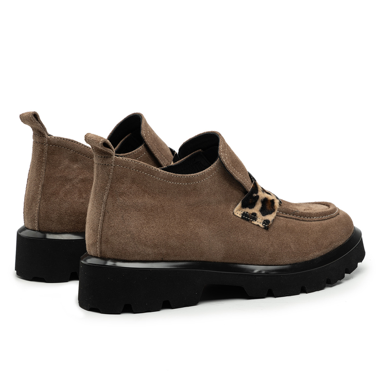 Półbuty R.Polański 2017 - Brązowy Zamsz/Pantera