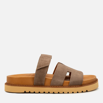 Klapki R.Polański 2159 - Taupe Zamsz