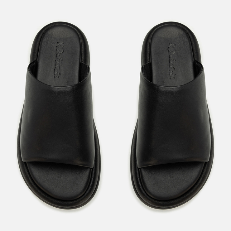 Klapki R.Polański 2194 - Czarny Lico