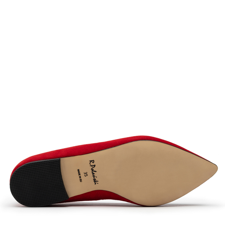 Baleriny R.Polański 912 - Czerwony Zamsz