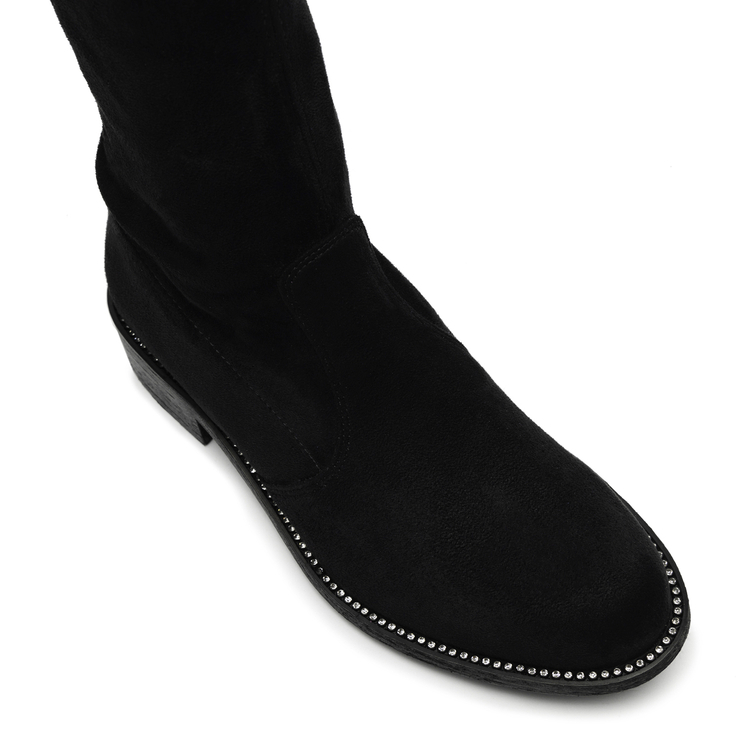 Kozaki R.Polański 1622 - Czarny Zamsz