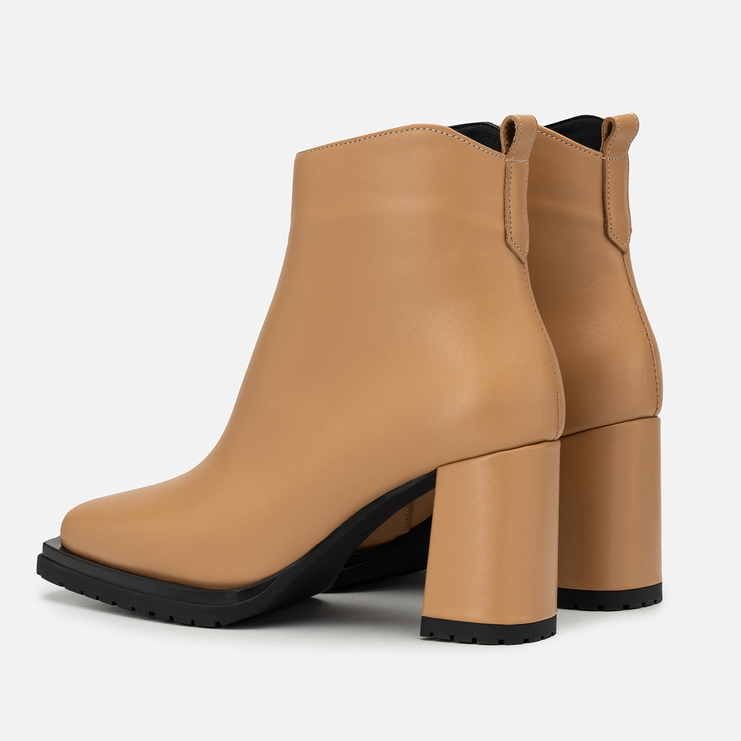 Botki R.Polański 2247 - Beżowy Lico