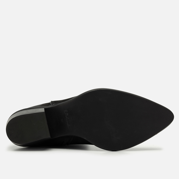 Botki R.Polański 1420 - Czarny Nubuk/Czarny