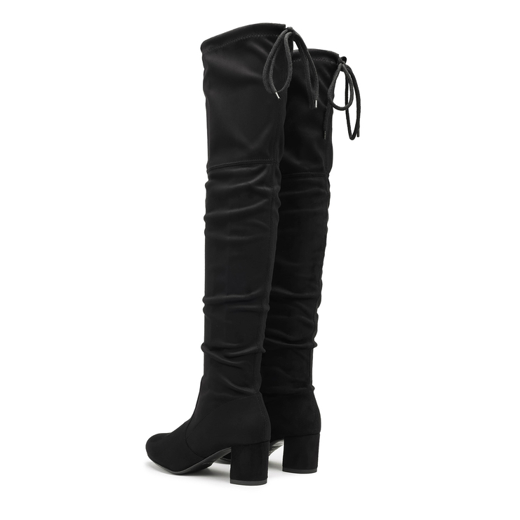 Muszkieterki 802 - Czarny Zamsz