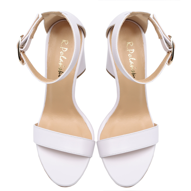 Sandały 876 - Biały Lico