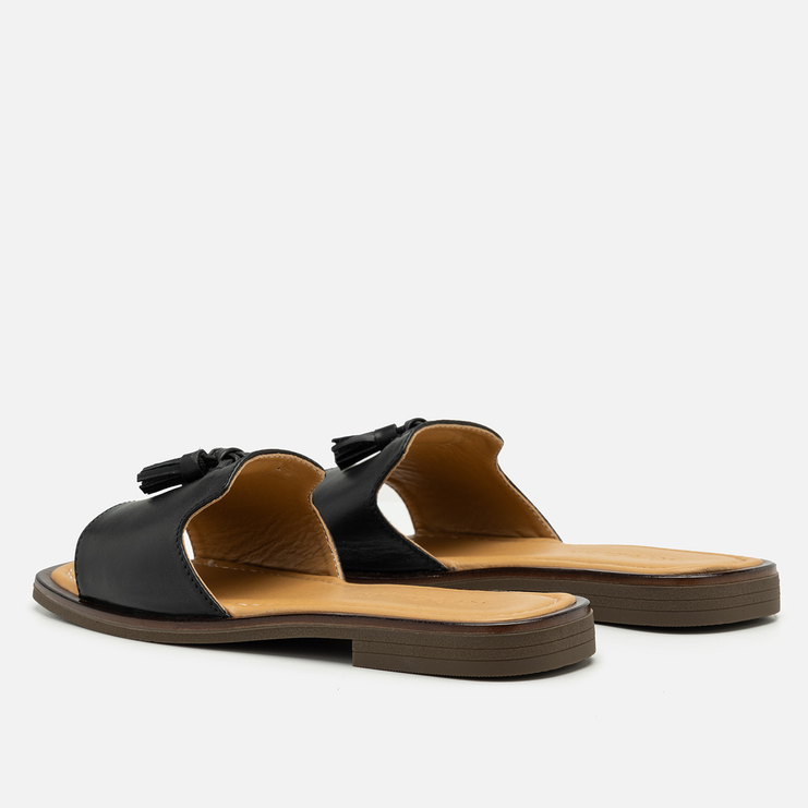 Klapki R.Polański 2140 - Czarny Lico