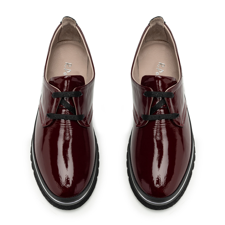 Półbuty R.Polański 2090 - Bordowy Naplak