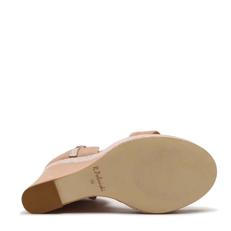 Sandały R.Polański 1280 - Beżowy