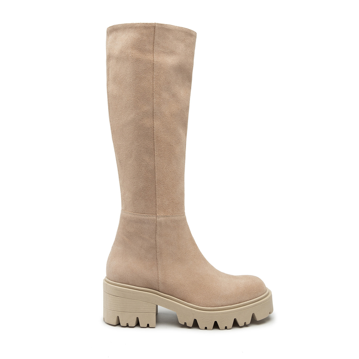 Kozaki R.Polański 1408 - Beżowy 659 Zamsz