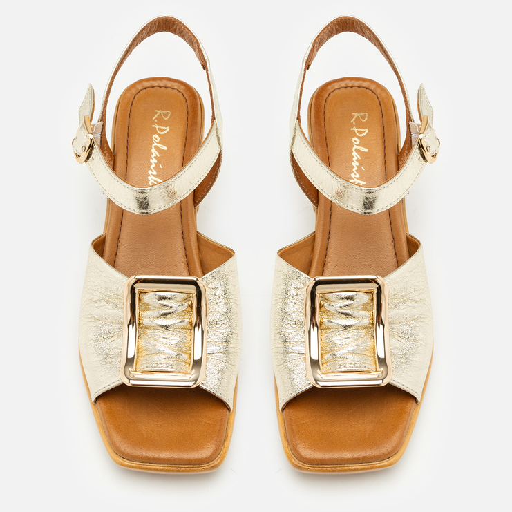 Sandały R.Polański 2125 - Złoty