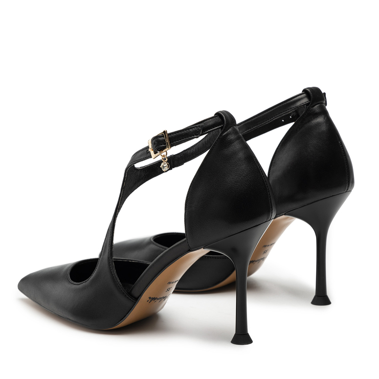 Sandały R.Polański 1720 - Czarny Lico