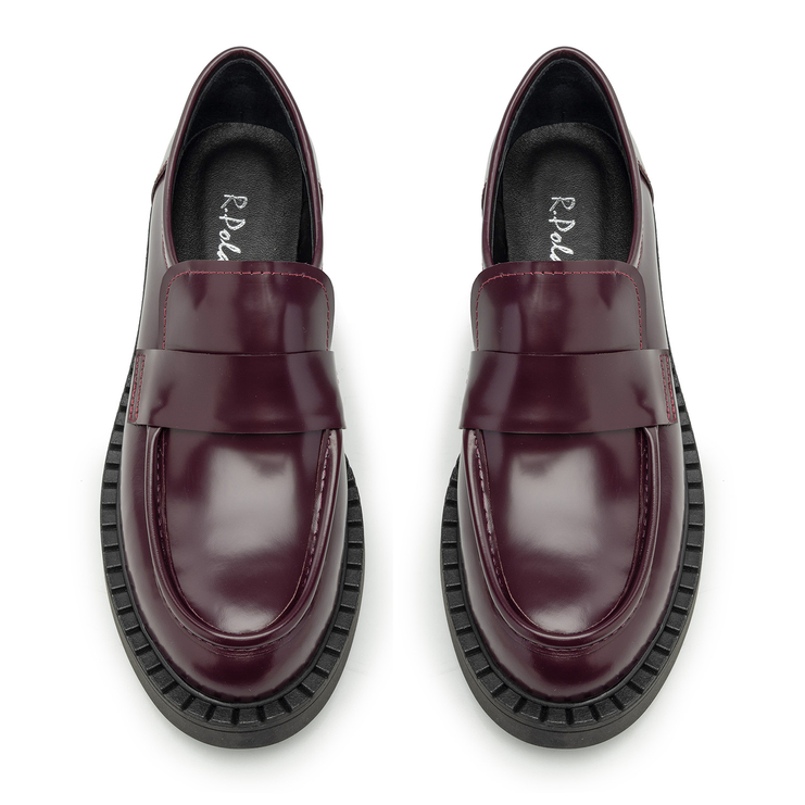 Półbuty R.Polański 2081 - Bordowy Florentic