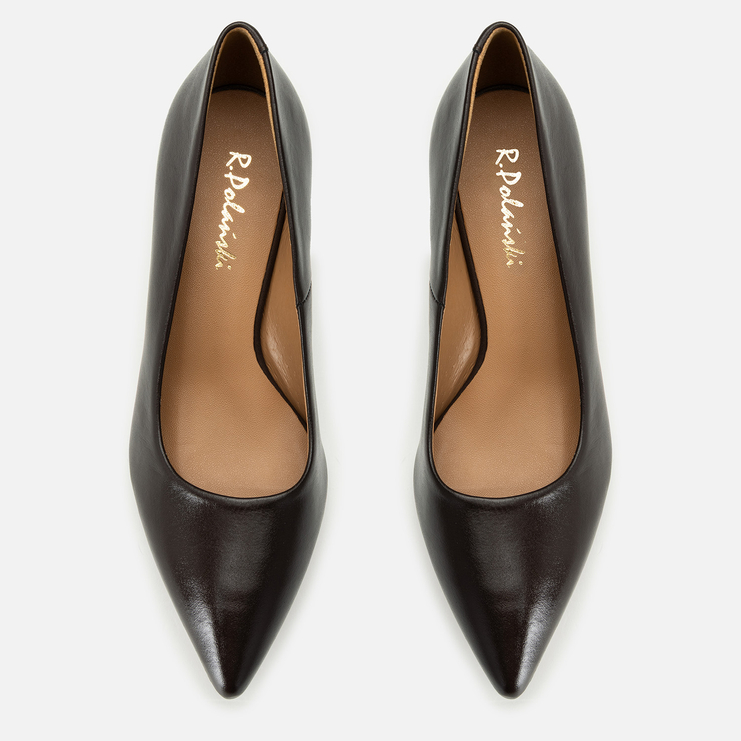 Czółenka R.Polański 2257 - Brązowy Lico