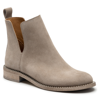 Botki R.Polański 1685 - Cappuccino 42 Zamsz