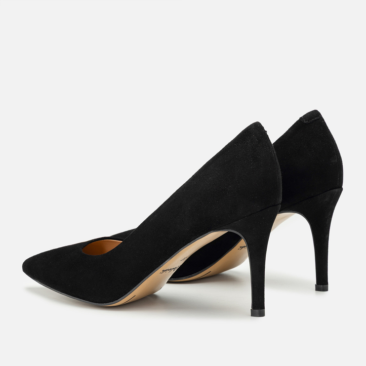 Czółenka R.Polański 2256 - Czarny Zamsz