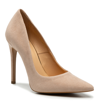 Czółenka R.Polański 1650 - Beżowy Zamsz