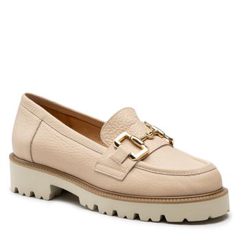 Półbuty R.Polański 1602 - Beżowy Nude TST Lico