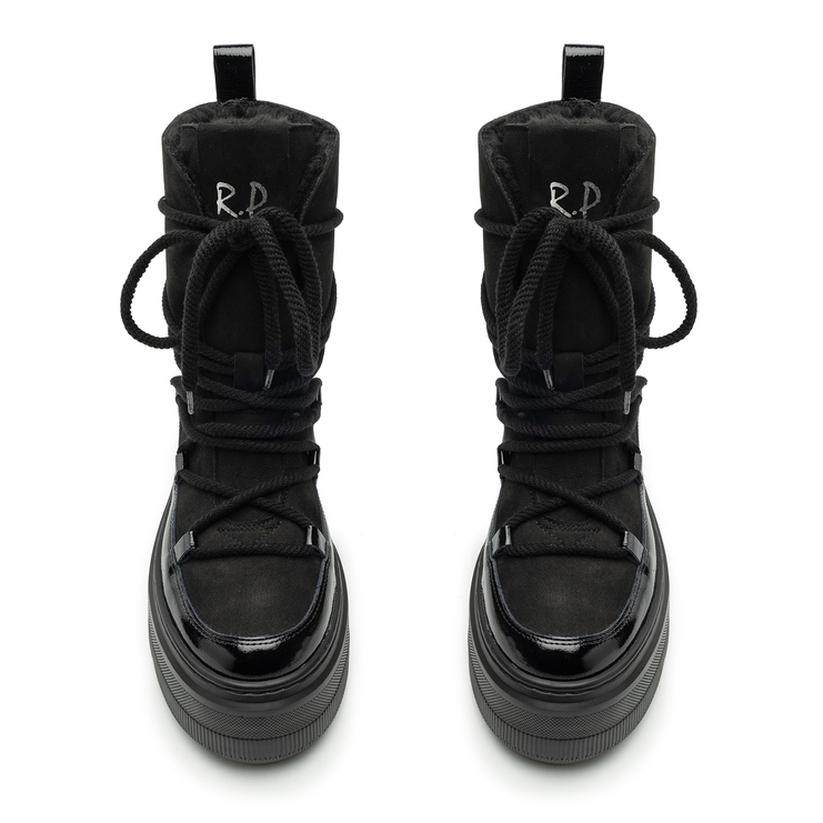 Śniegowce R.Polański 1918 - Czarny Zamsz/Czarny Naplak